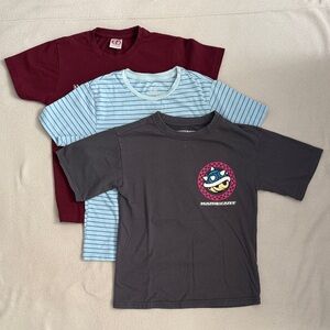 Kids Graphic and Striped T-Shirts Set, Size Various